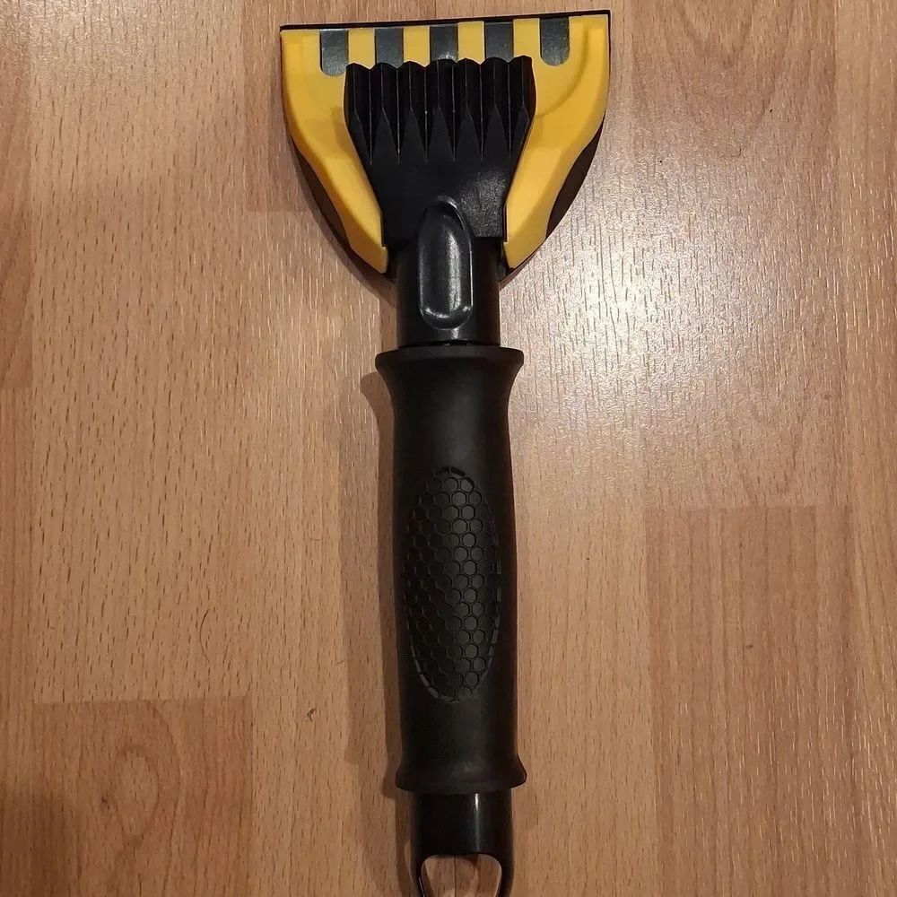 Rain-X® 11" Heavy Duty Ice Scraper with Rubber Grip, Black and Yellow, Size: 11"